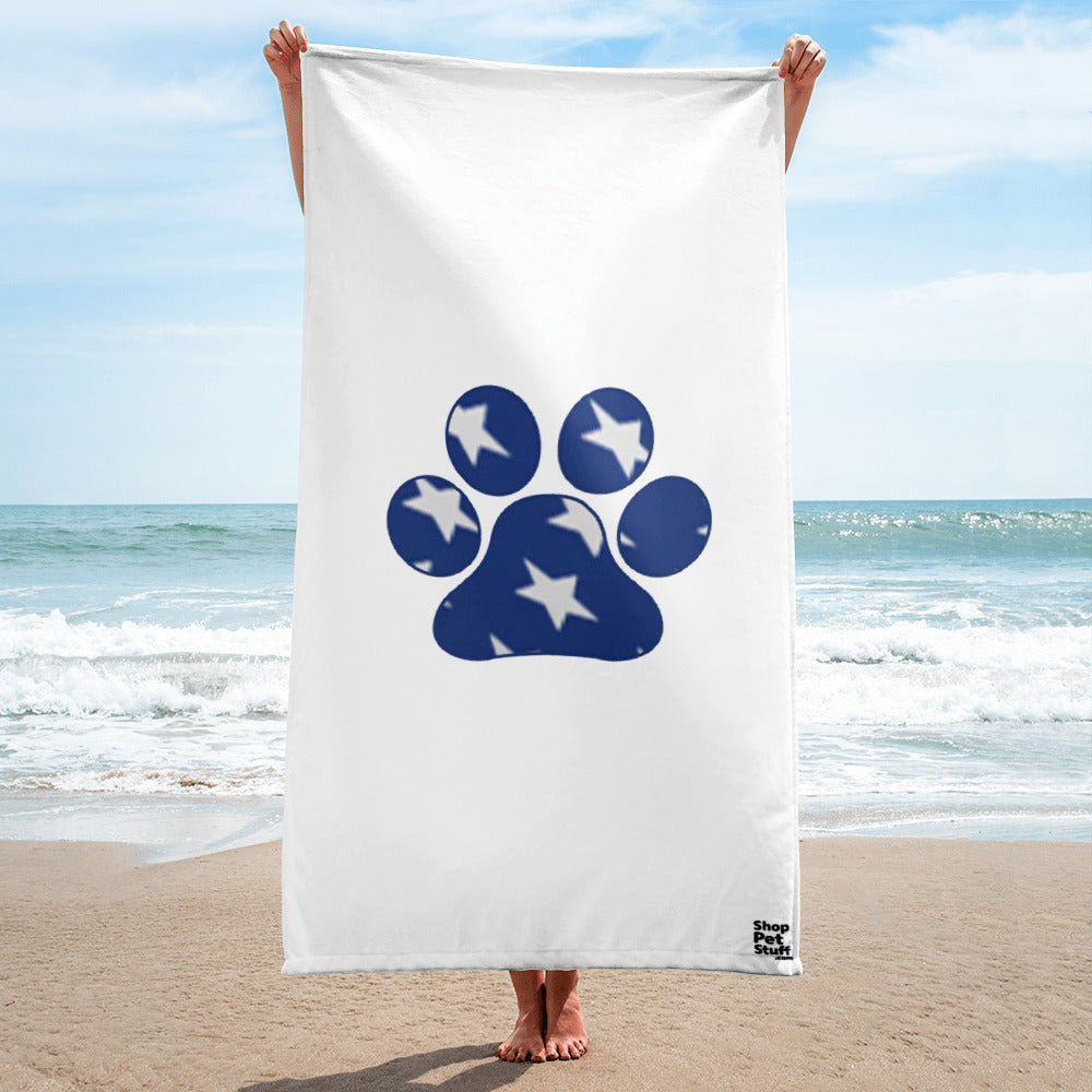 Paw print towels hotsell