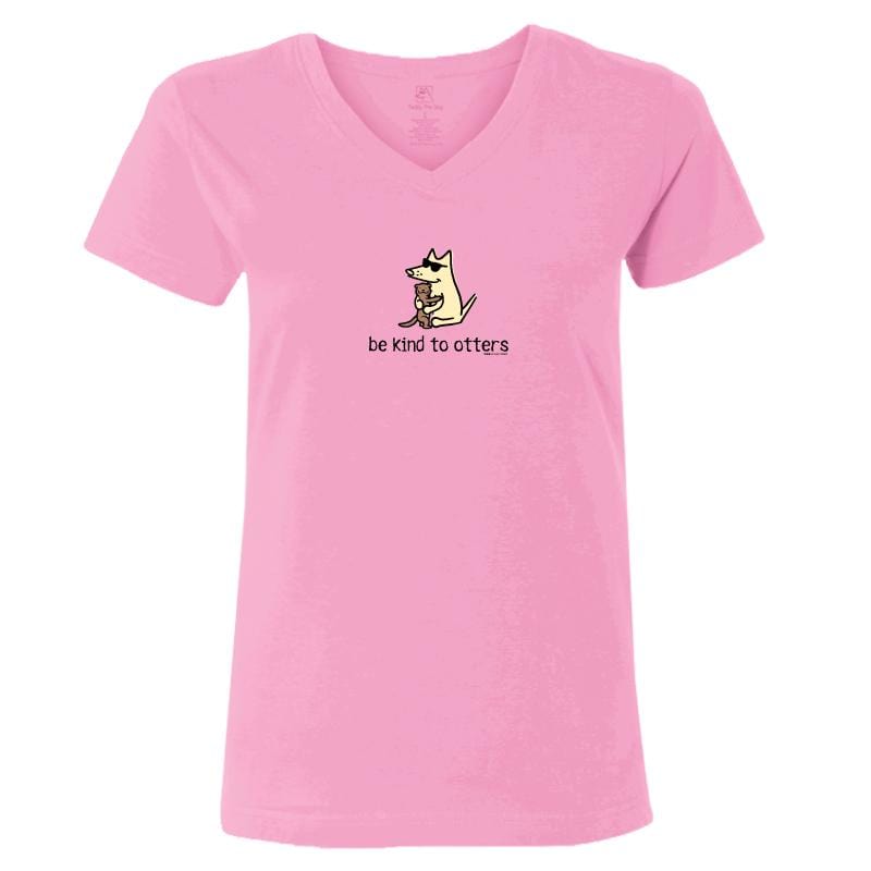 Be Kind To Otters - Ladies T-Shirt V-Neck