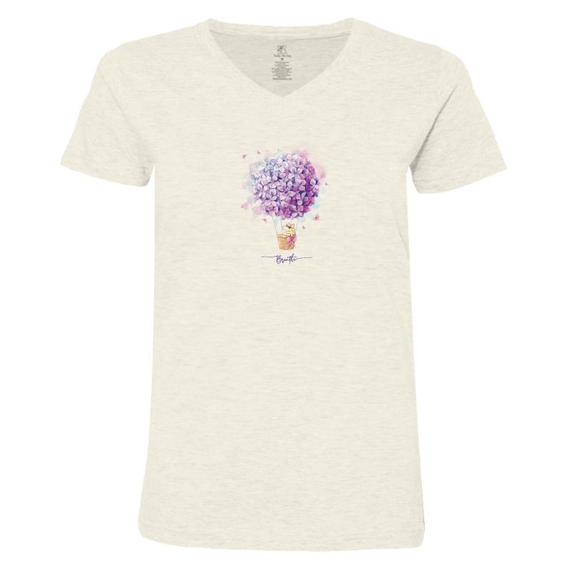 Breathe - Ladies T-Shirt V-Neck