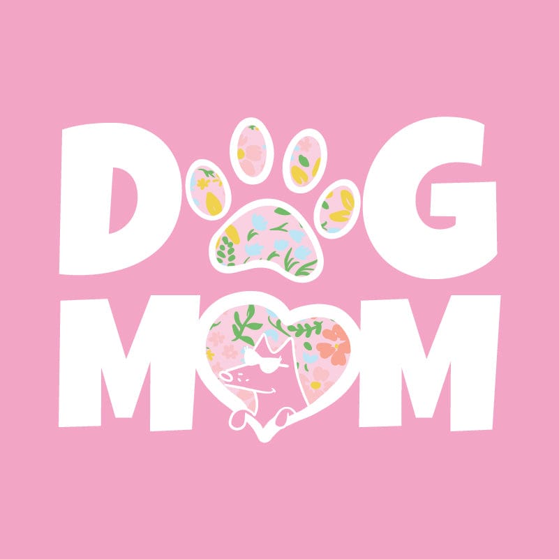 Dog Mom - Ladies T-Shirt V-Neck