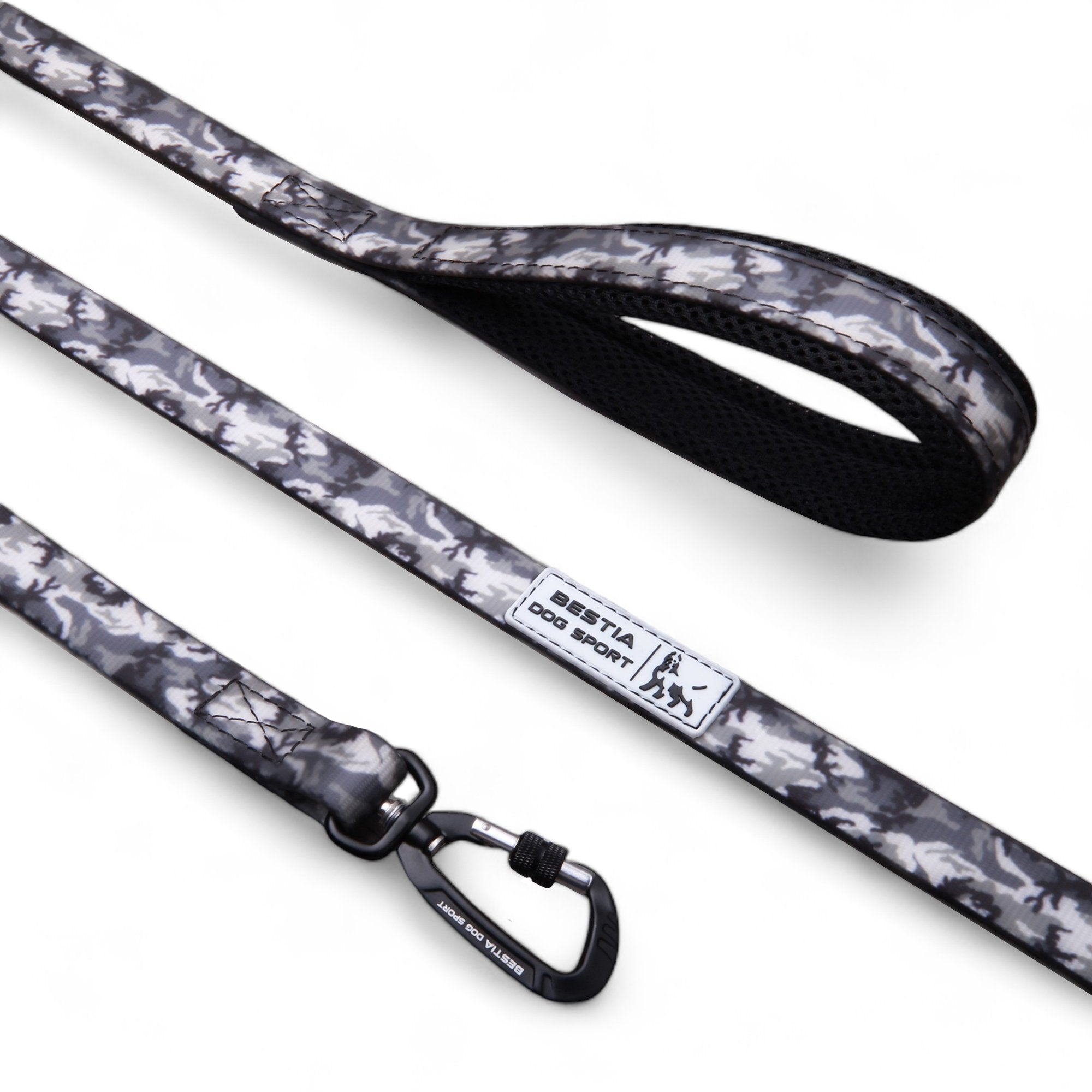 Bestia Dog Sport Tactical Leash Grey Camo