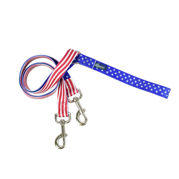 Star Spangled Double Connection Leash – EarthStyle