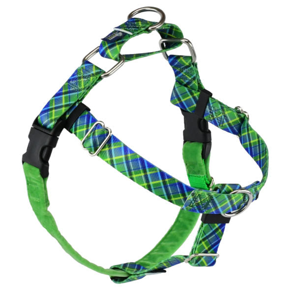 Electric Glow Green Plaid Freedom No-Pull Dog Harness – EarthStyle