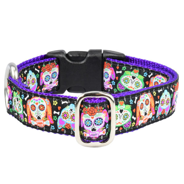 1″ XOLO – Sugar Skull Essential Martingale Dog Collar