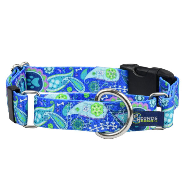 Paw Paisley Buckle Martingale Dog Collar – EarthStyle