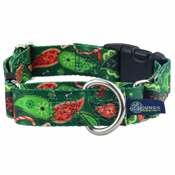 Holiday Paisley Buckle Martingale Dog Collar – EarthStyle