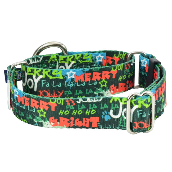 Holiday Graffiti Martingale Dog Collar – EarthStyle