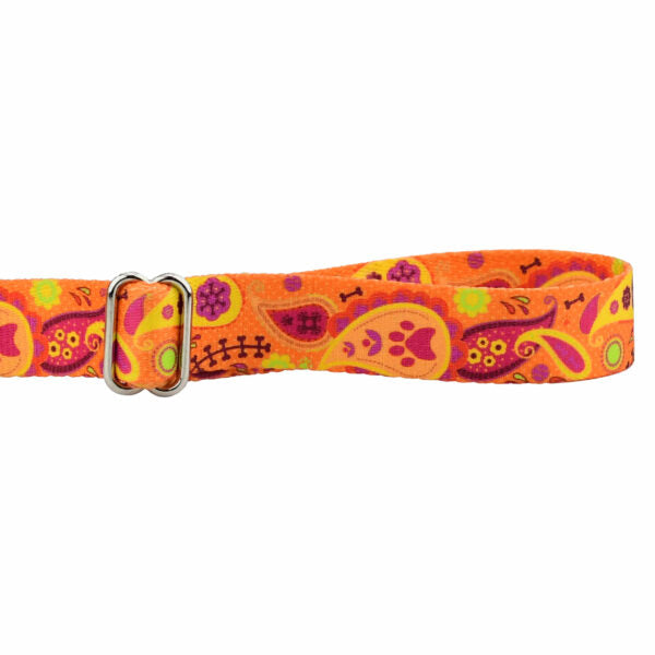 Orange Paisley Dog Leash – EarthStyle