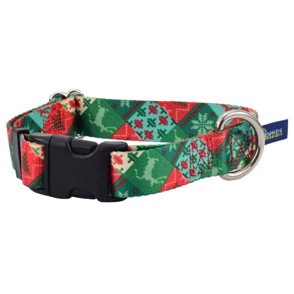 Christmas Patchwork Dog Collar – EarthStyle