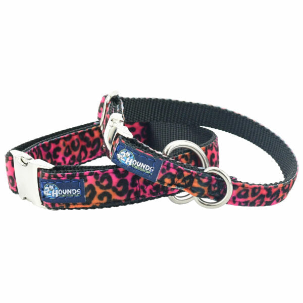 Wild Kitty Velvet Essential Martingale Dog Collar