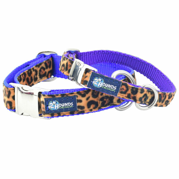 Soft Kitty Velvet Essential Dog Collar (Multiple Webbing Color Options)