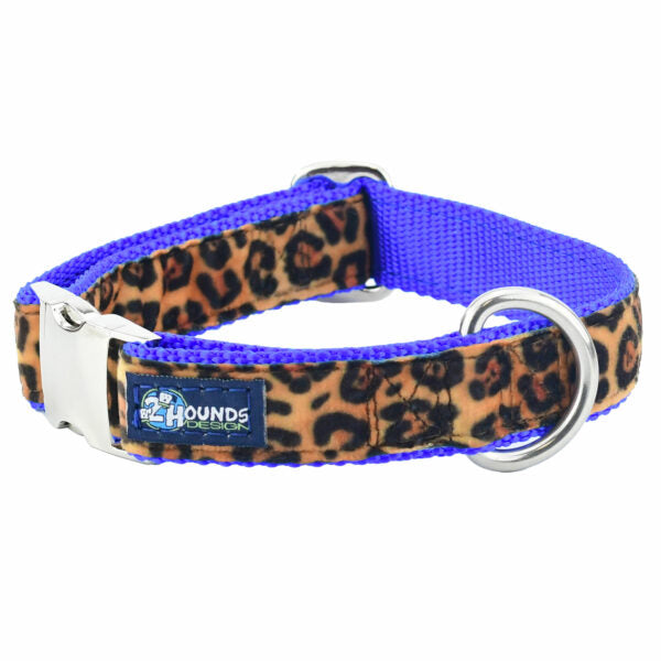 Soft Kitty Velvet Essential Dog Collar (Multiple Webbing Color Options)