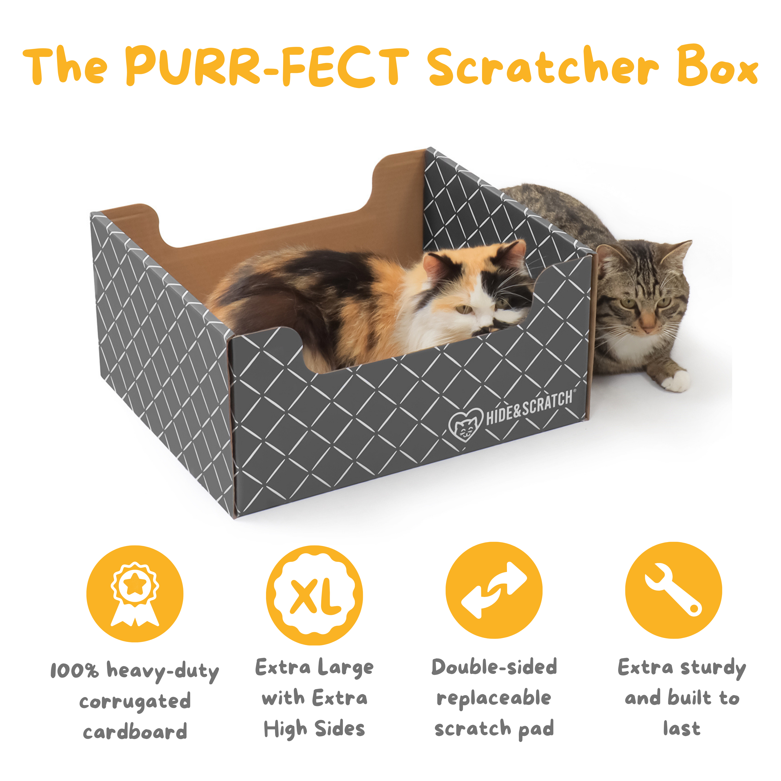 Hide & Scratch Extra-Large Cat Scratcher Box