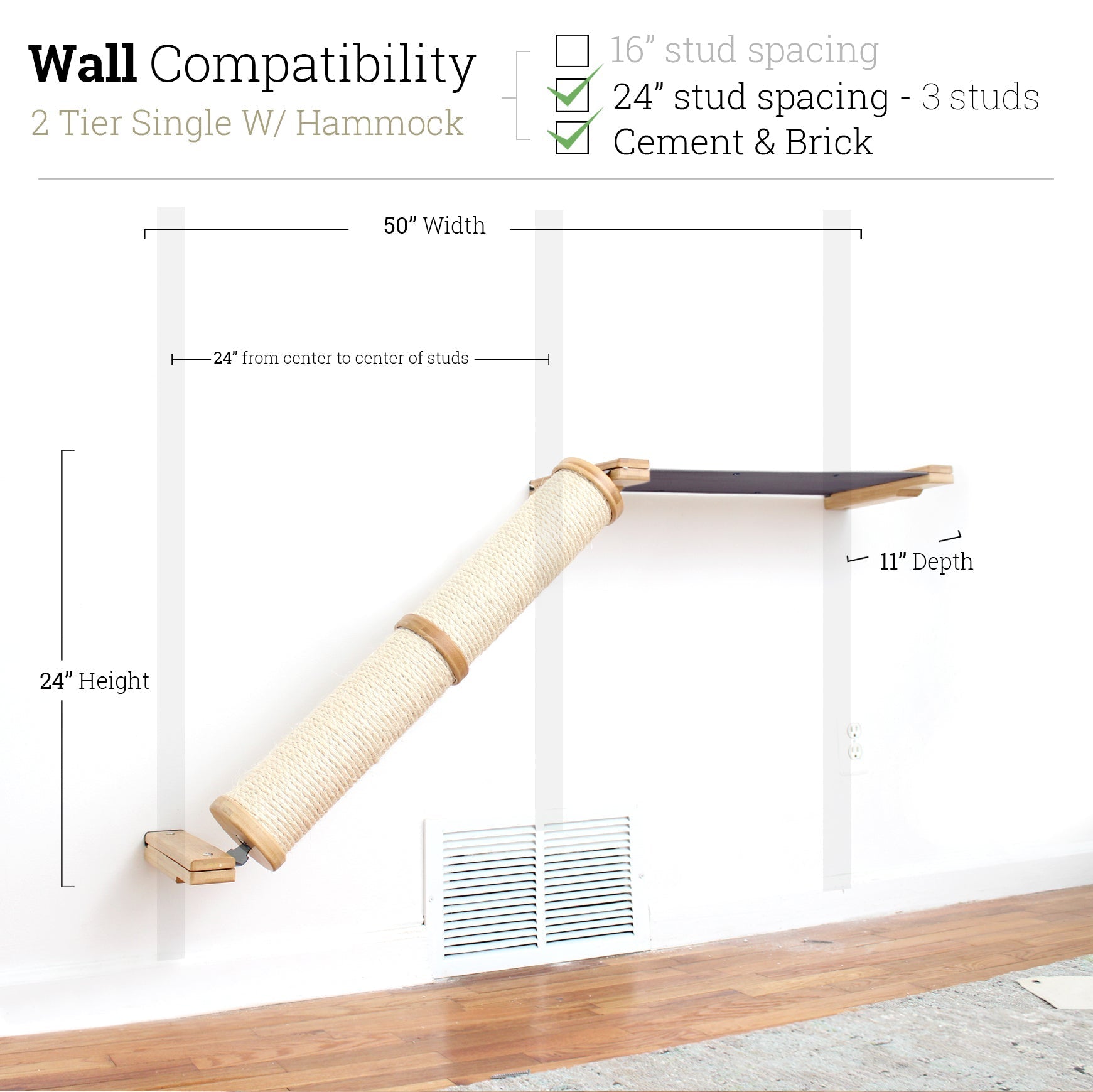 Angled Cat Scratcher Ramp (Cat Wall Scratchers) - by Catastrophic Creations