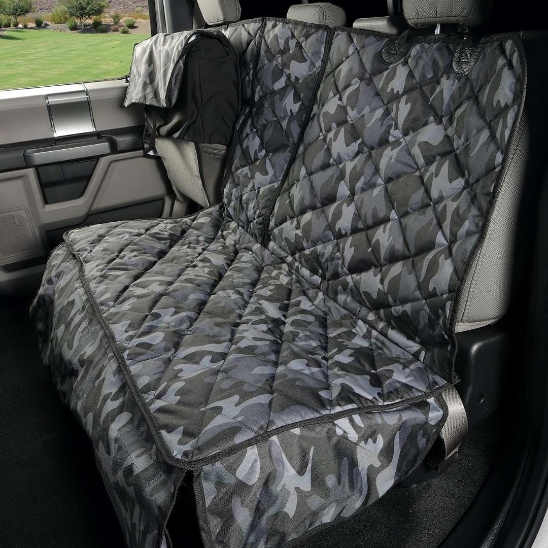 Crew Cab Truck Seat Cover with Hammock for Fold Up Seats