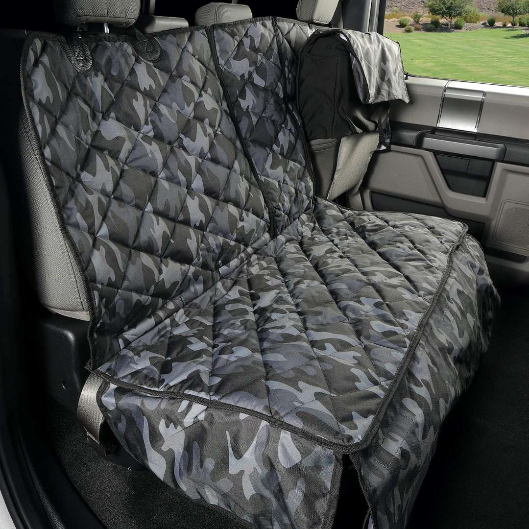 Crew Cab Truck Seat Cover with Hammock for Fold Up Seats