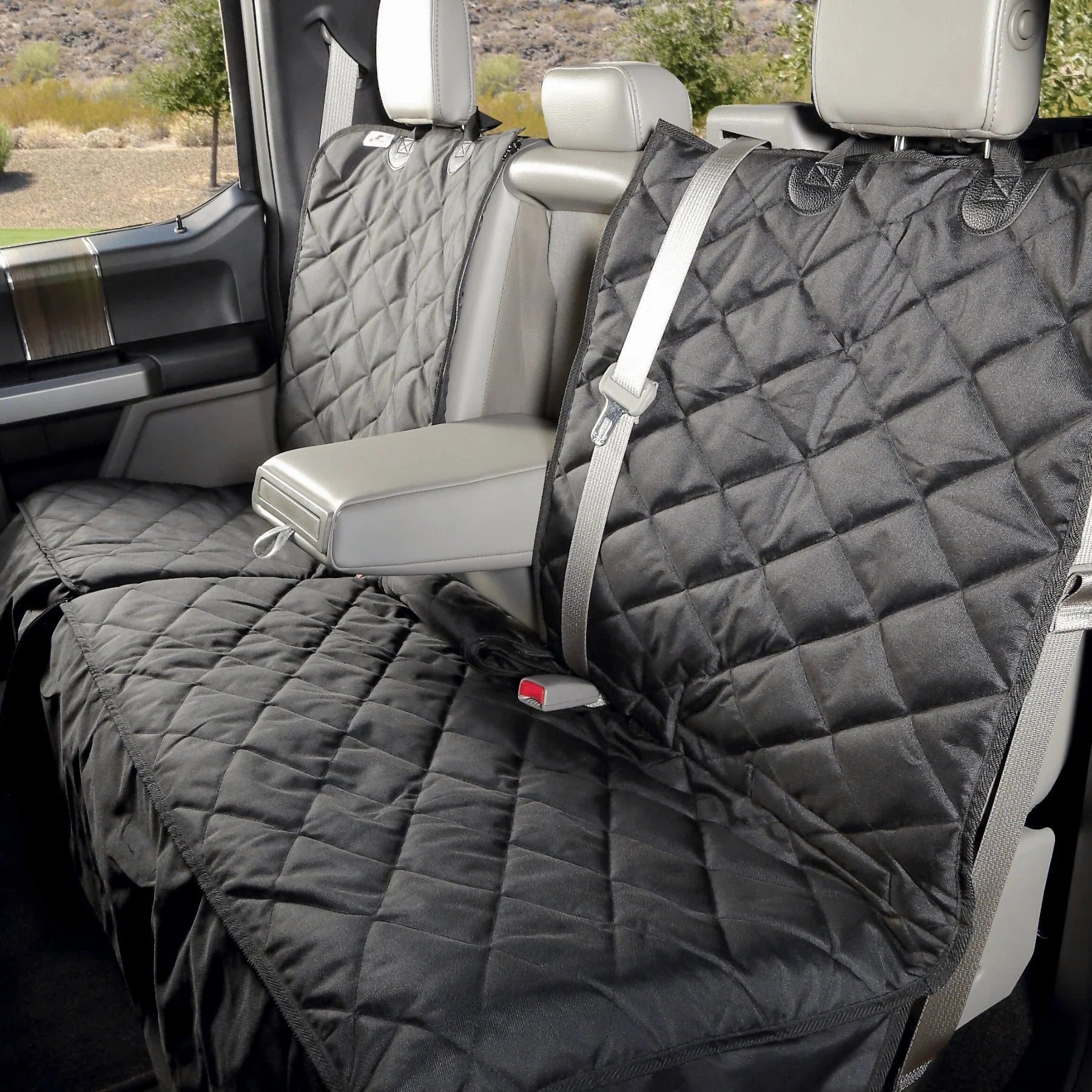 Crew Cab Truck Seat Cover with Hammock for Fold Up Seats