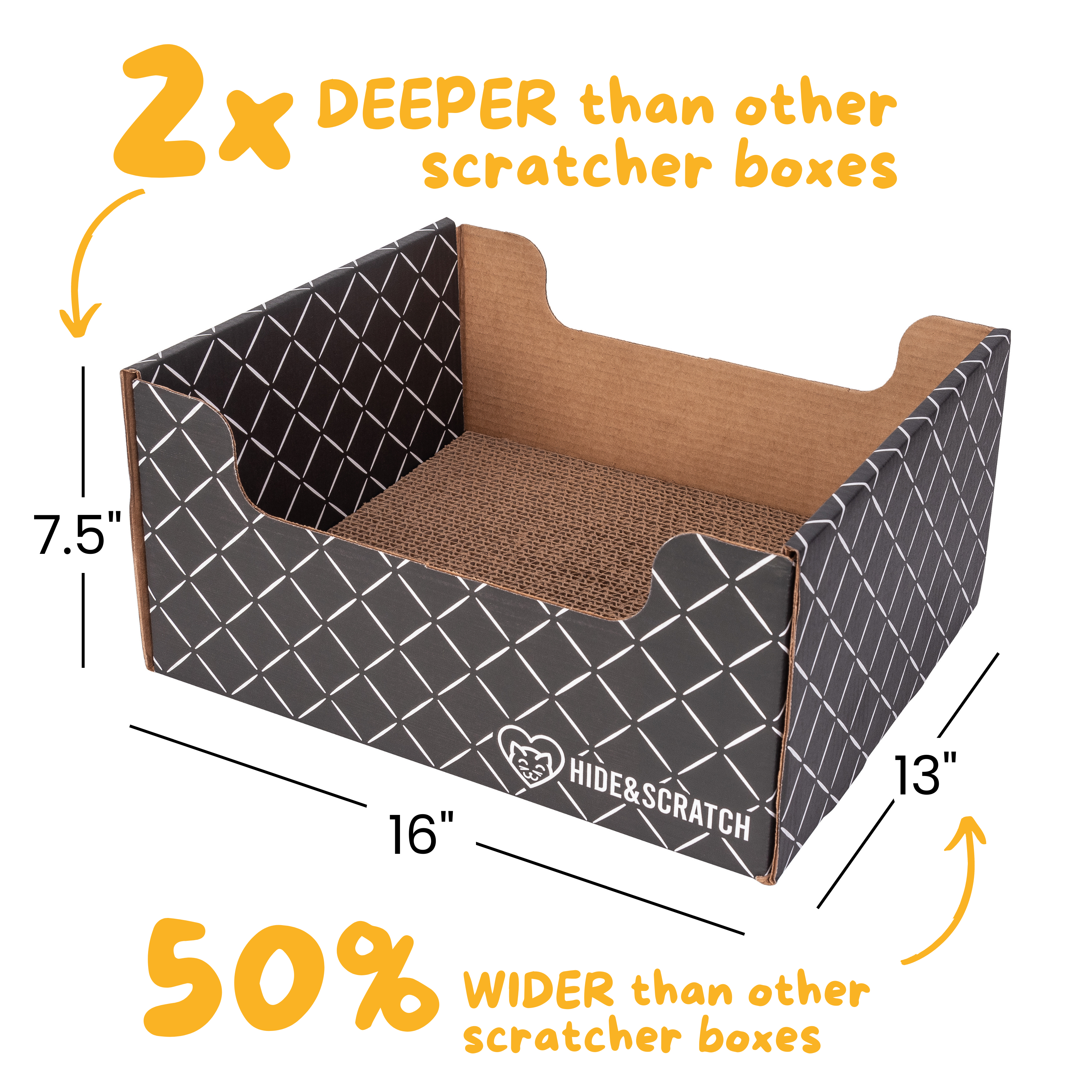 Hide & Scratch Extra-Large Cat Scratcher Box