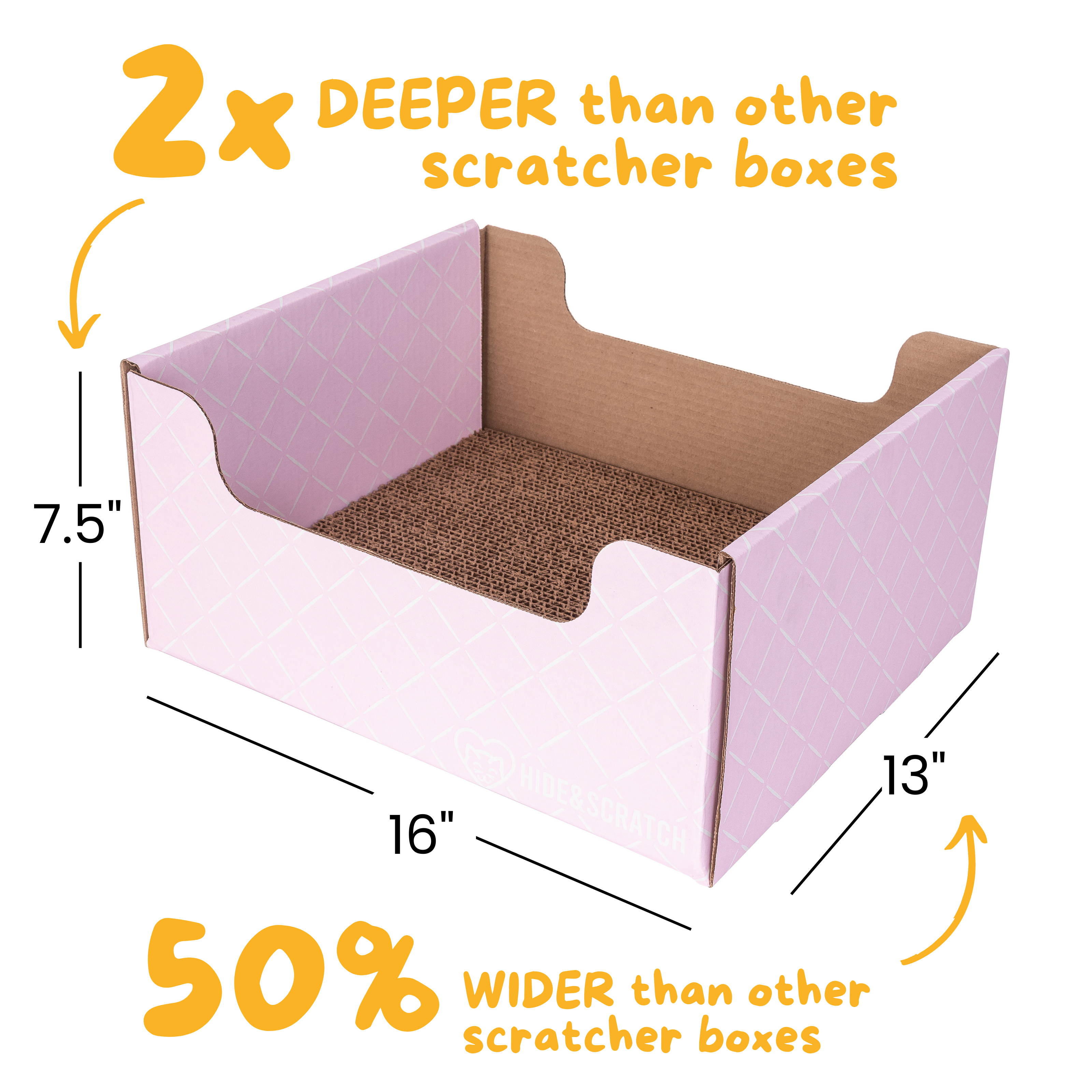 Hide & Scratch Extra-Large Cat Scratcher Box