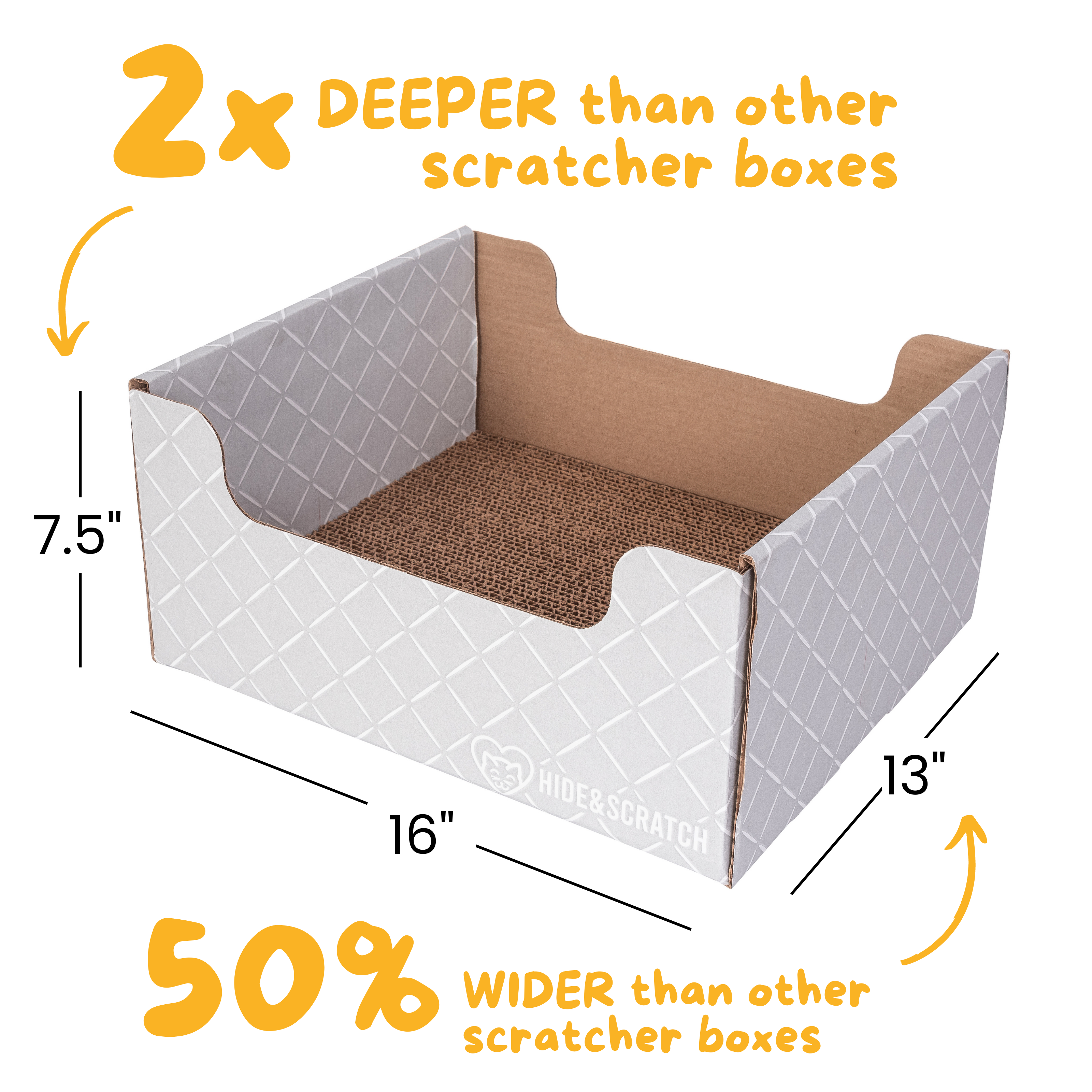 Hide & Scratch Extra-Large Cat Scratcher Box