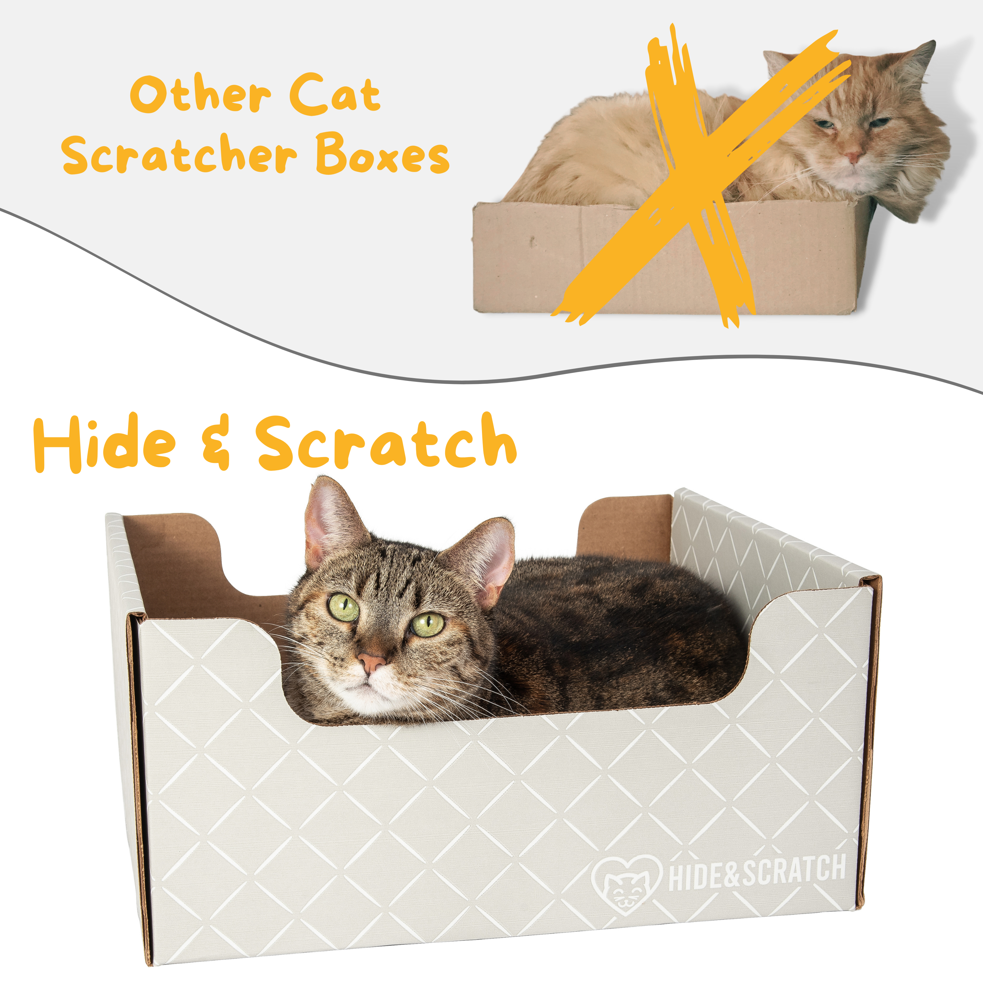 Hide & Scratch Extra-Large Cat Scratcher Box