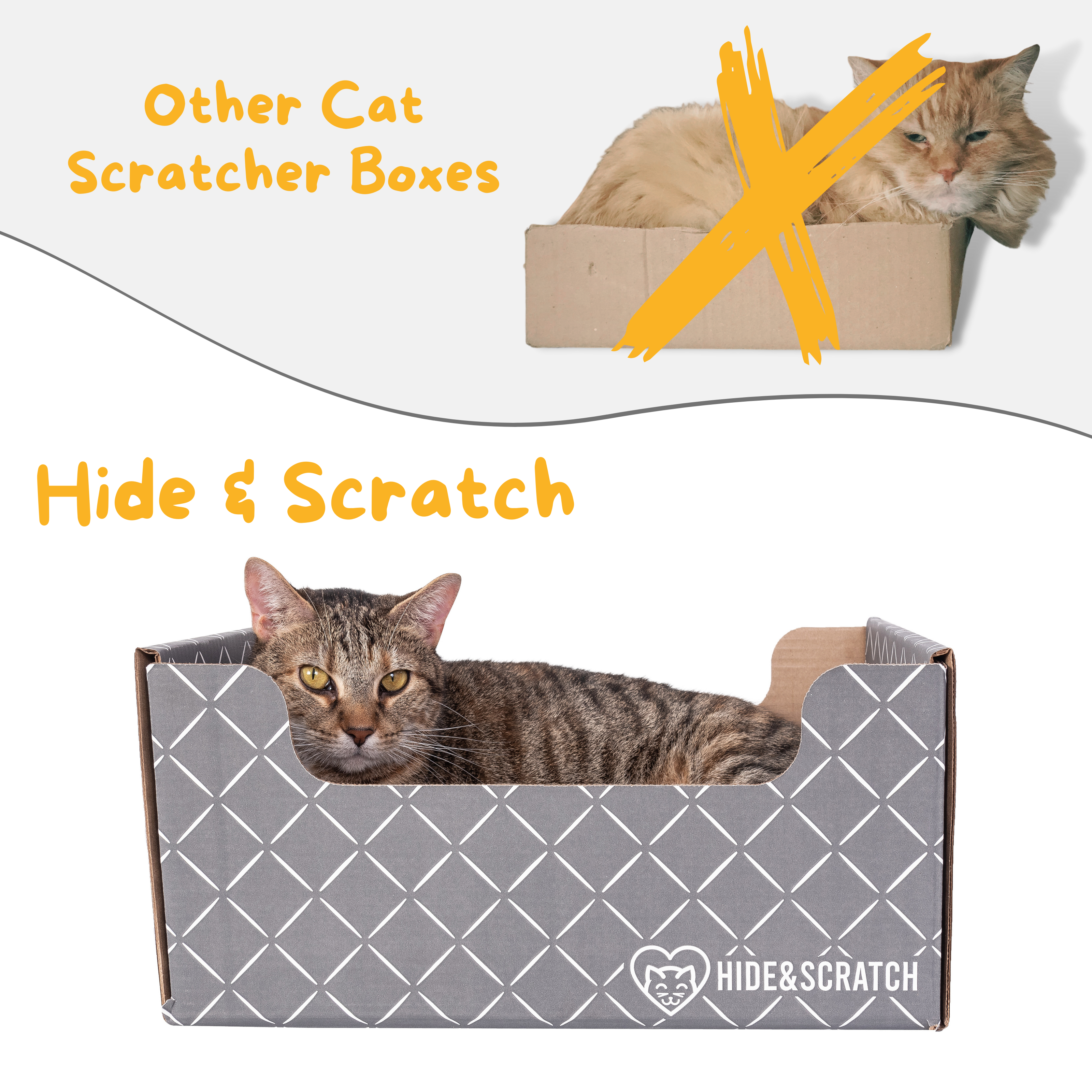 Hide & Scratch Extra-Large Cat Scratcher Box