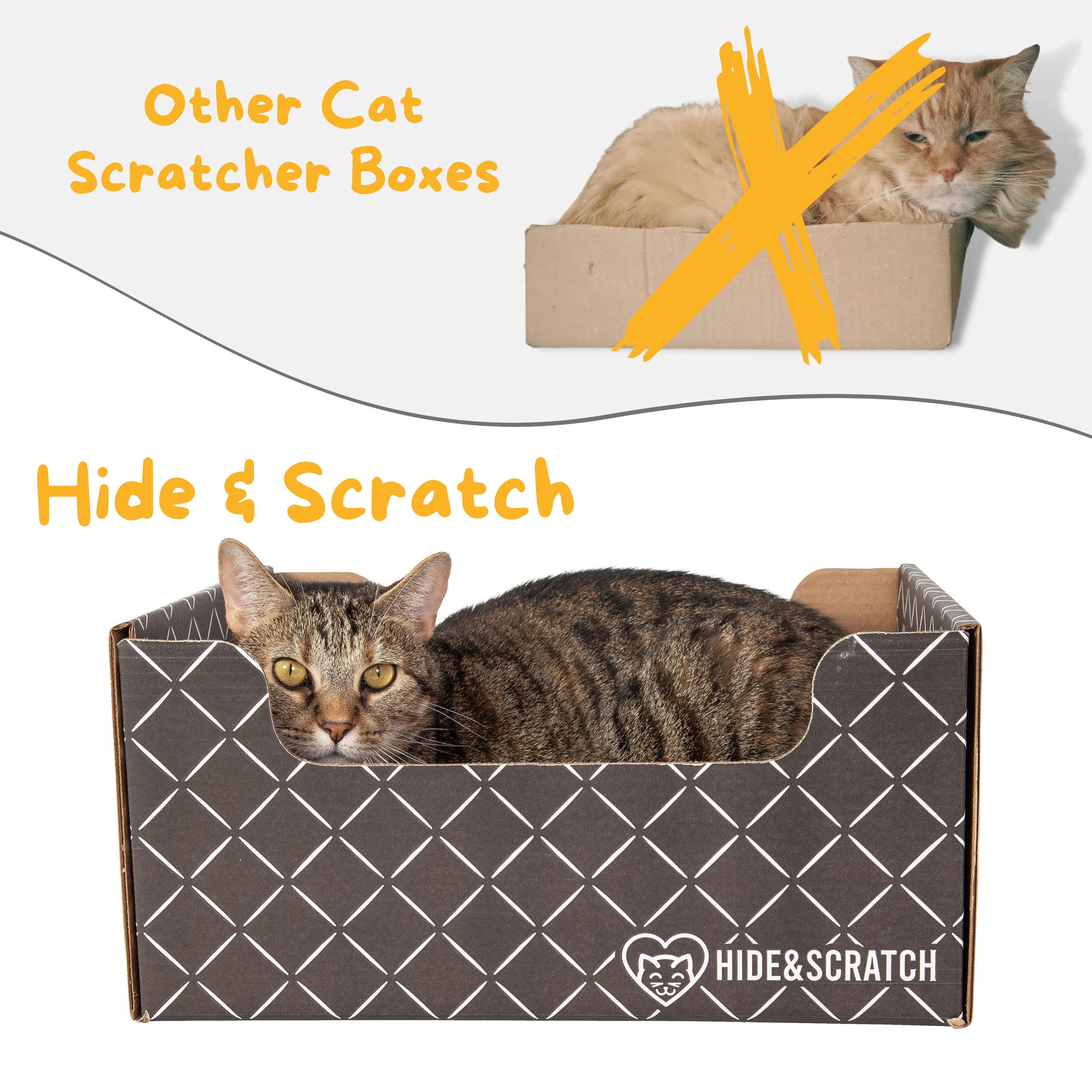 Hide & Scratch Extra-Large Cat Scratcher Box