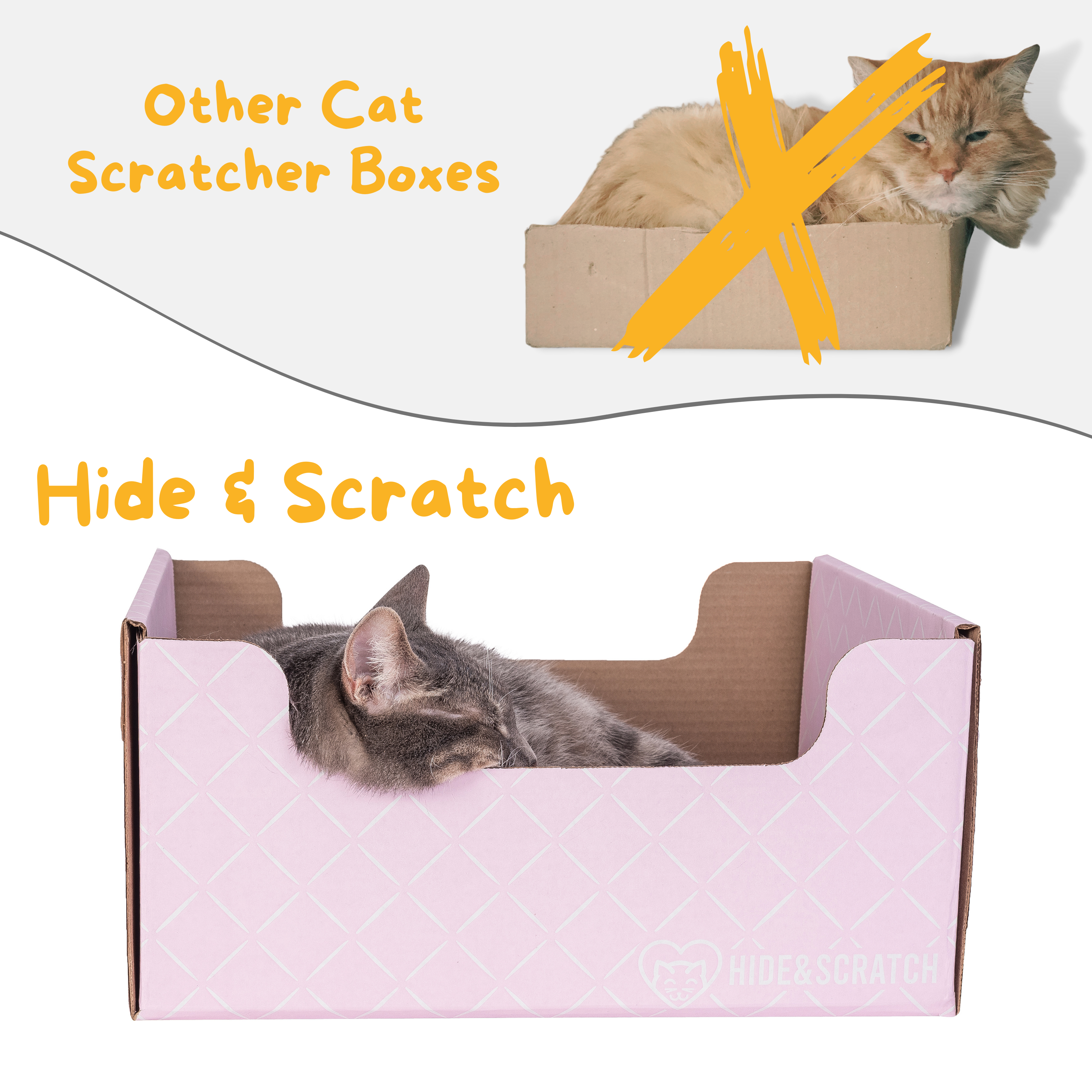 Hide & Scratch Extra-Large Cat Scratcher Box