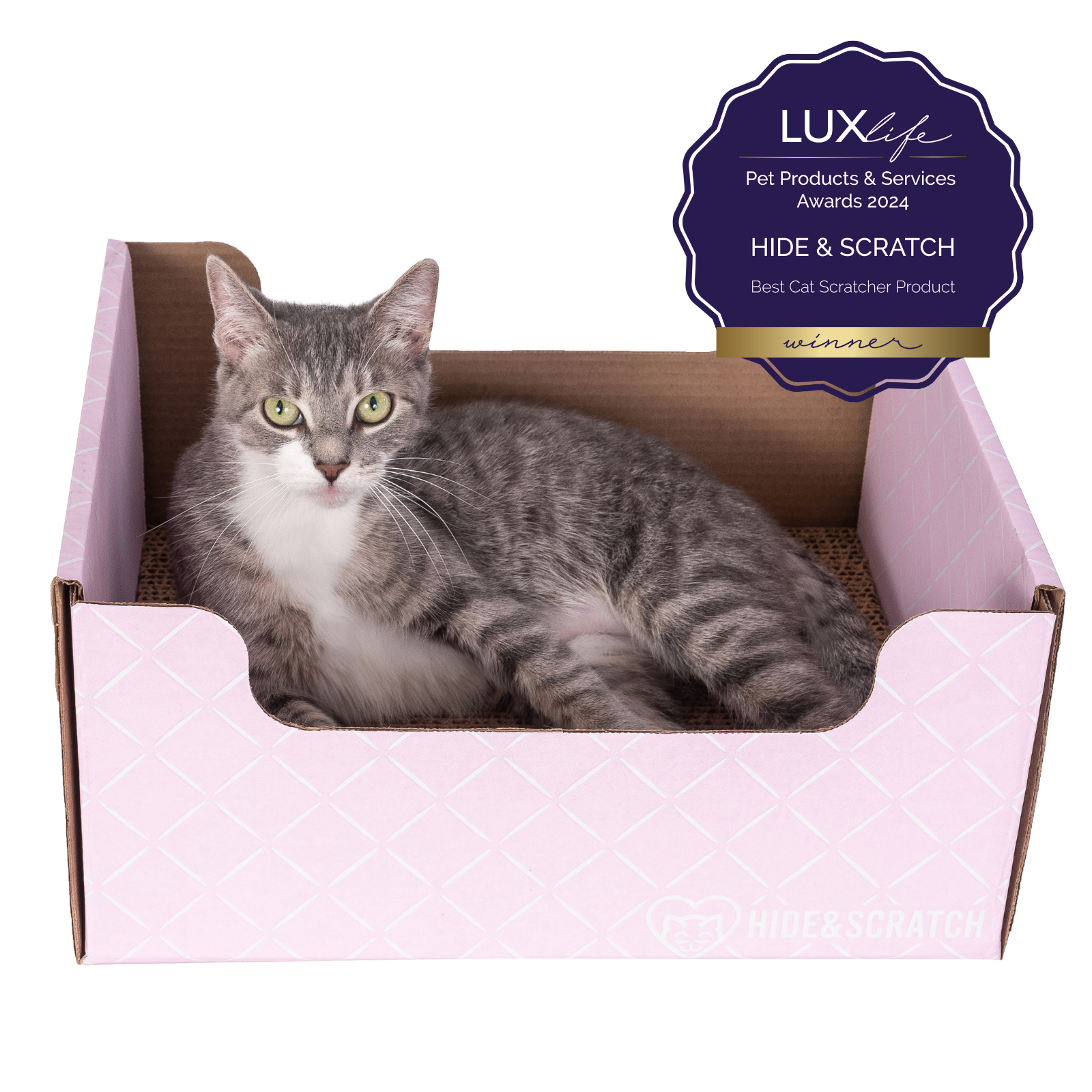 Hide & Scratch Extra-Large Cat Scratcher Box