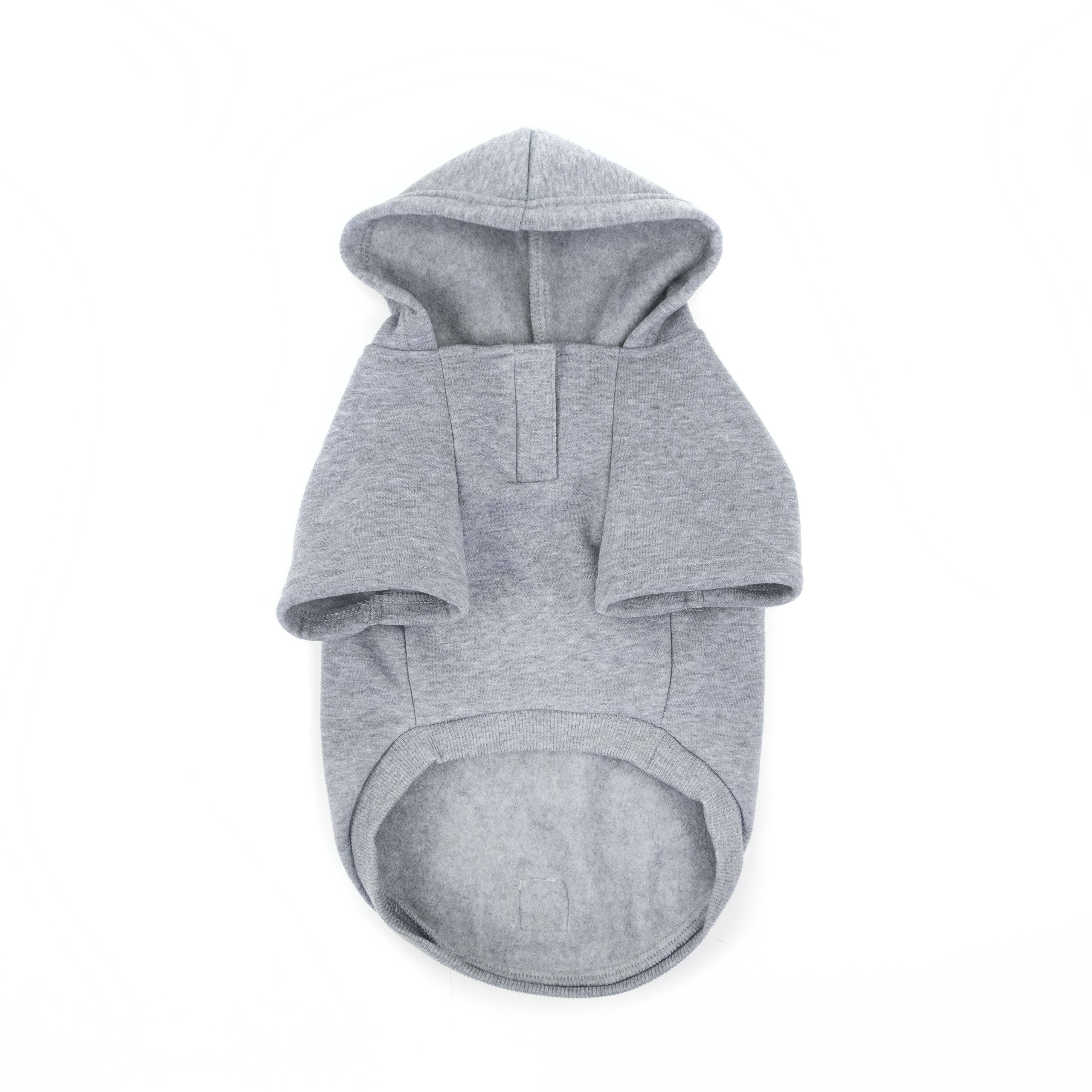 Brave Bark Hooded Dog Fleece - Heather Grey