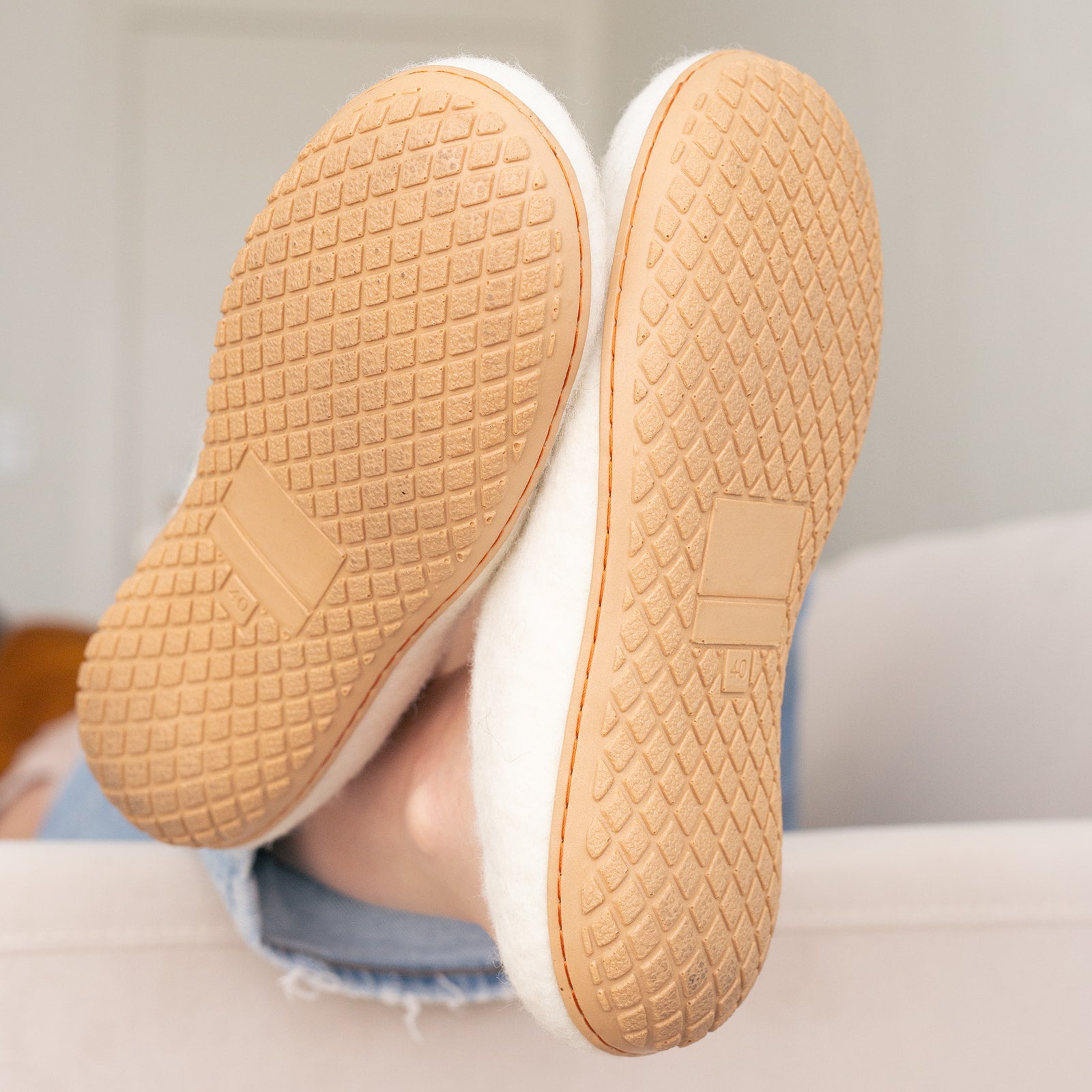 Snow White | Luxury Organic Merino Wool Slippers