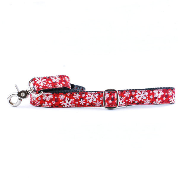 1″ Buffalo Plaid Ribbon Dog Leash