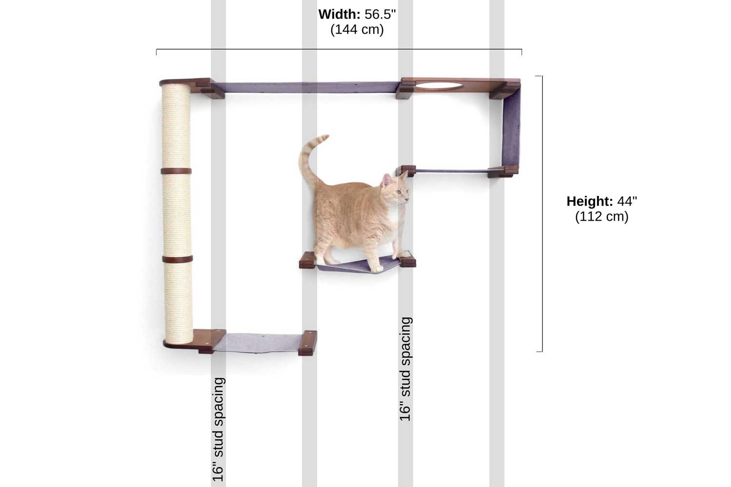 The Climb - Cat Condo (Wall-Mounted) - by Catastrophic Creations