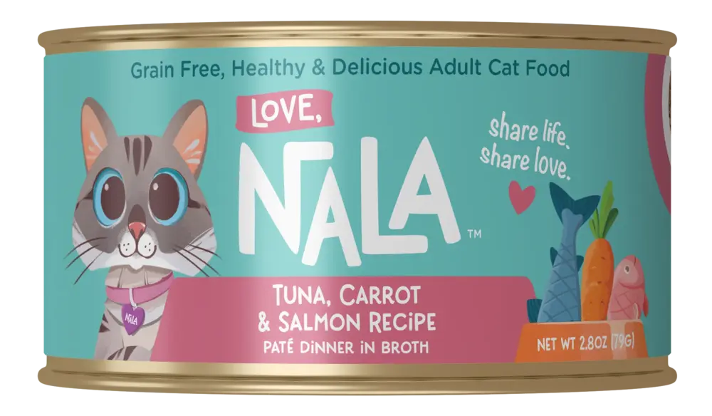 Tuna, Carrot & Salmon Recipe Paté Dinner In Broth Adult Cat Food, 2.8-oz, Case of 12