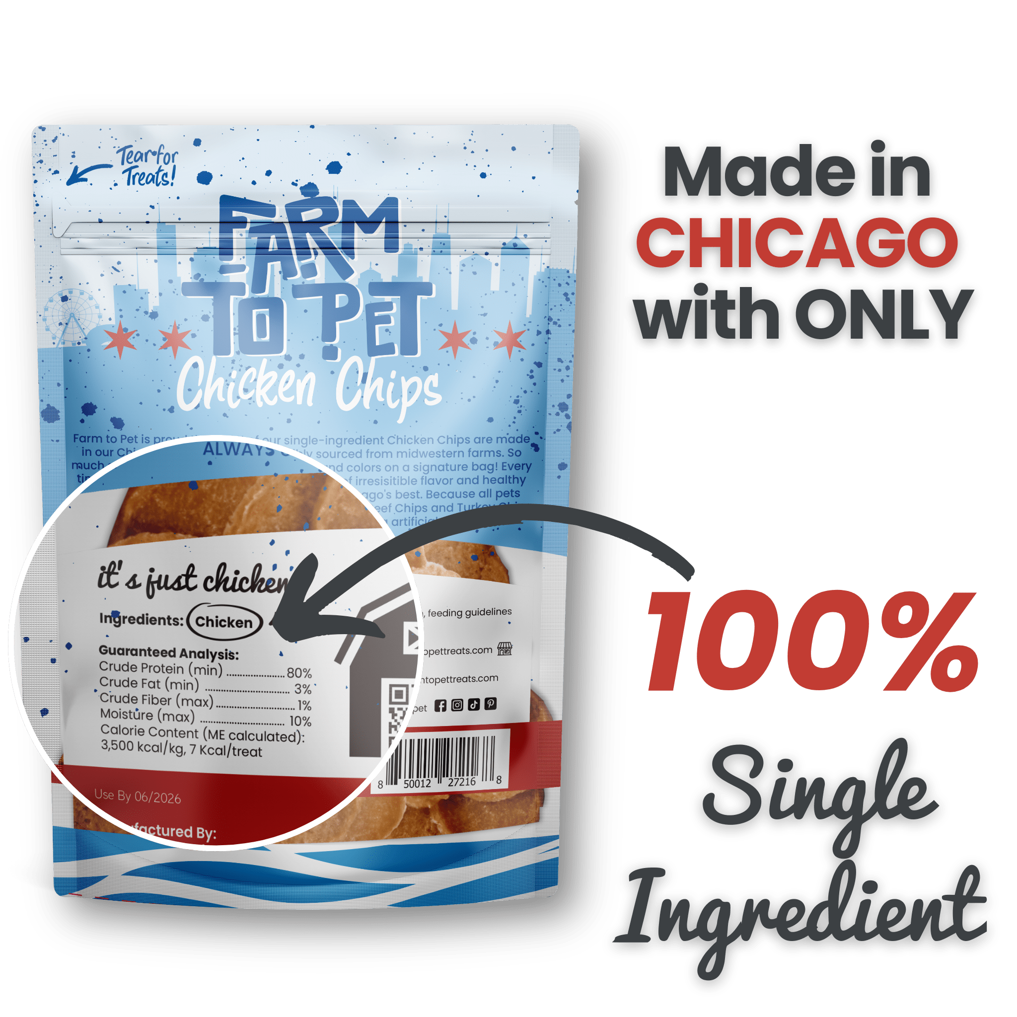 Chicago Chicken Chips for Dogs