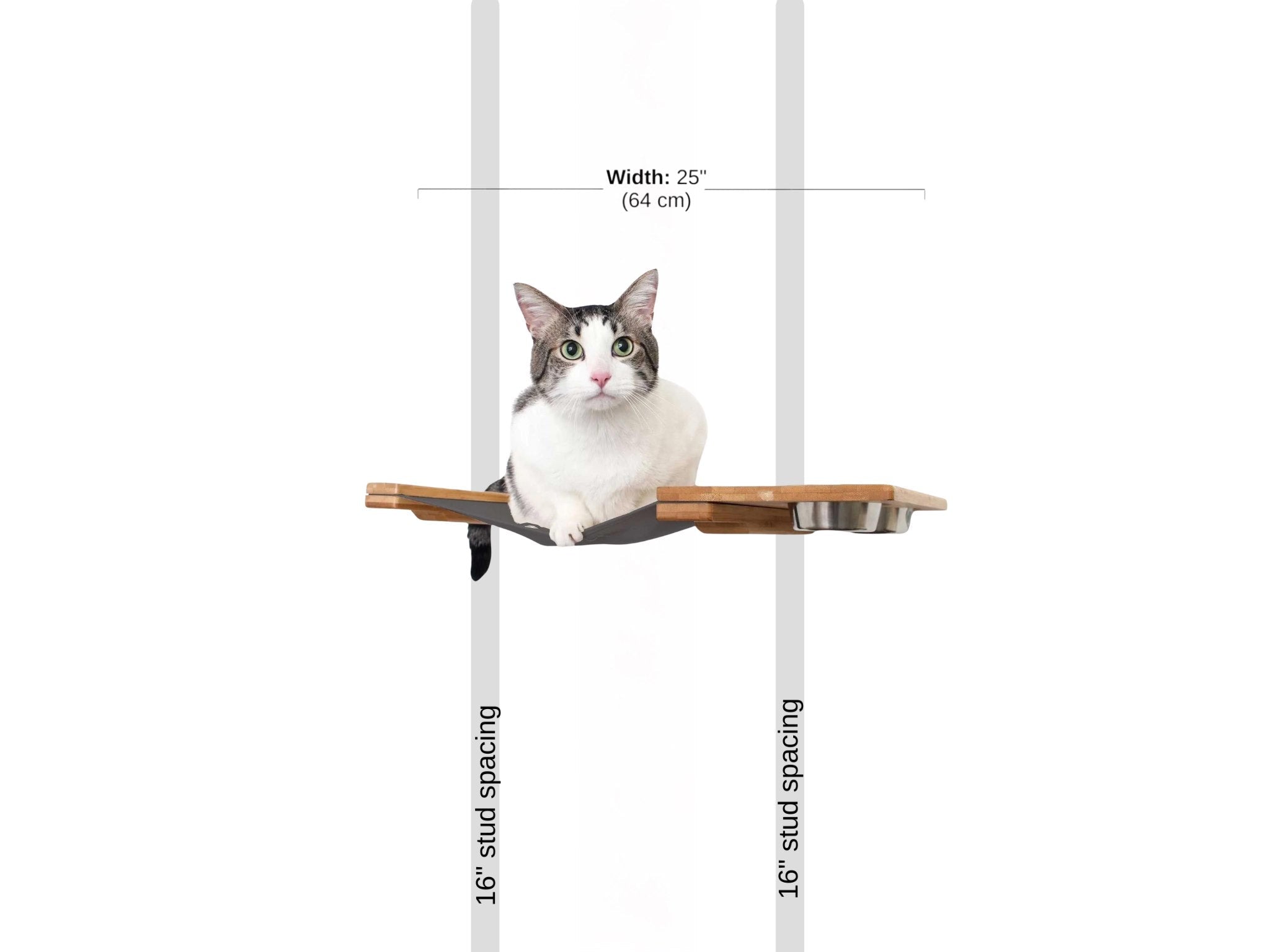 Wall Feeder Cat Hammock : Raised Cat Feeder - by Catastrophic Creations