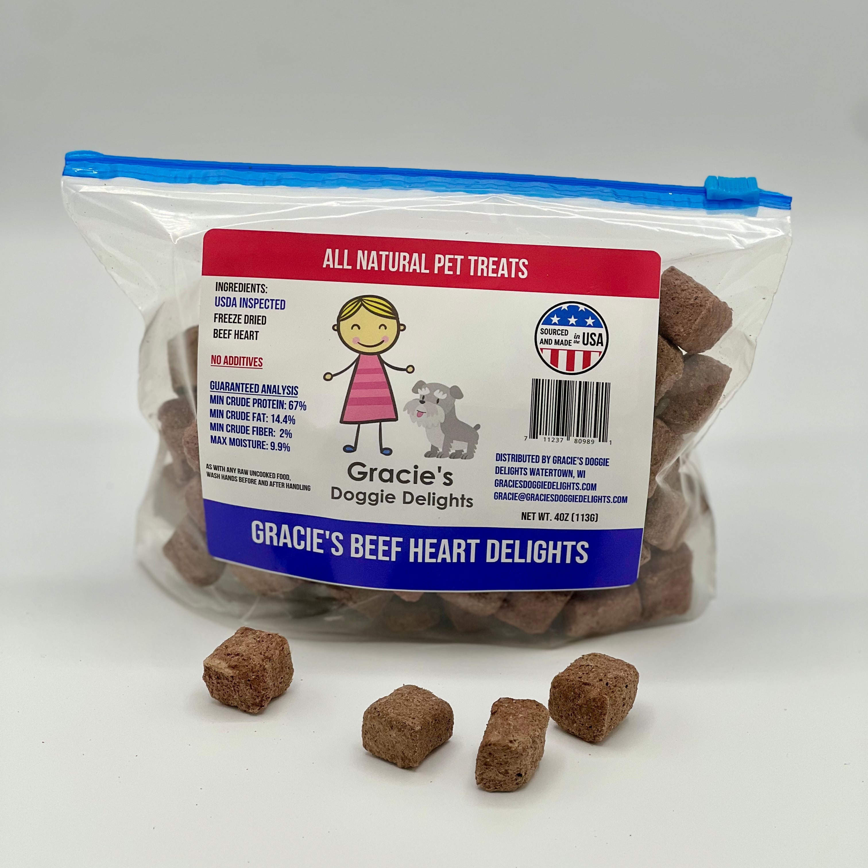 Gracie’s Beef Heart Delights