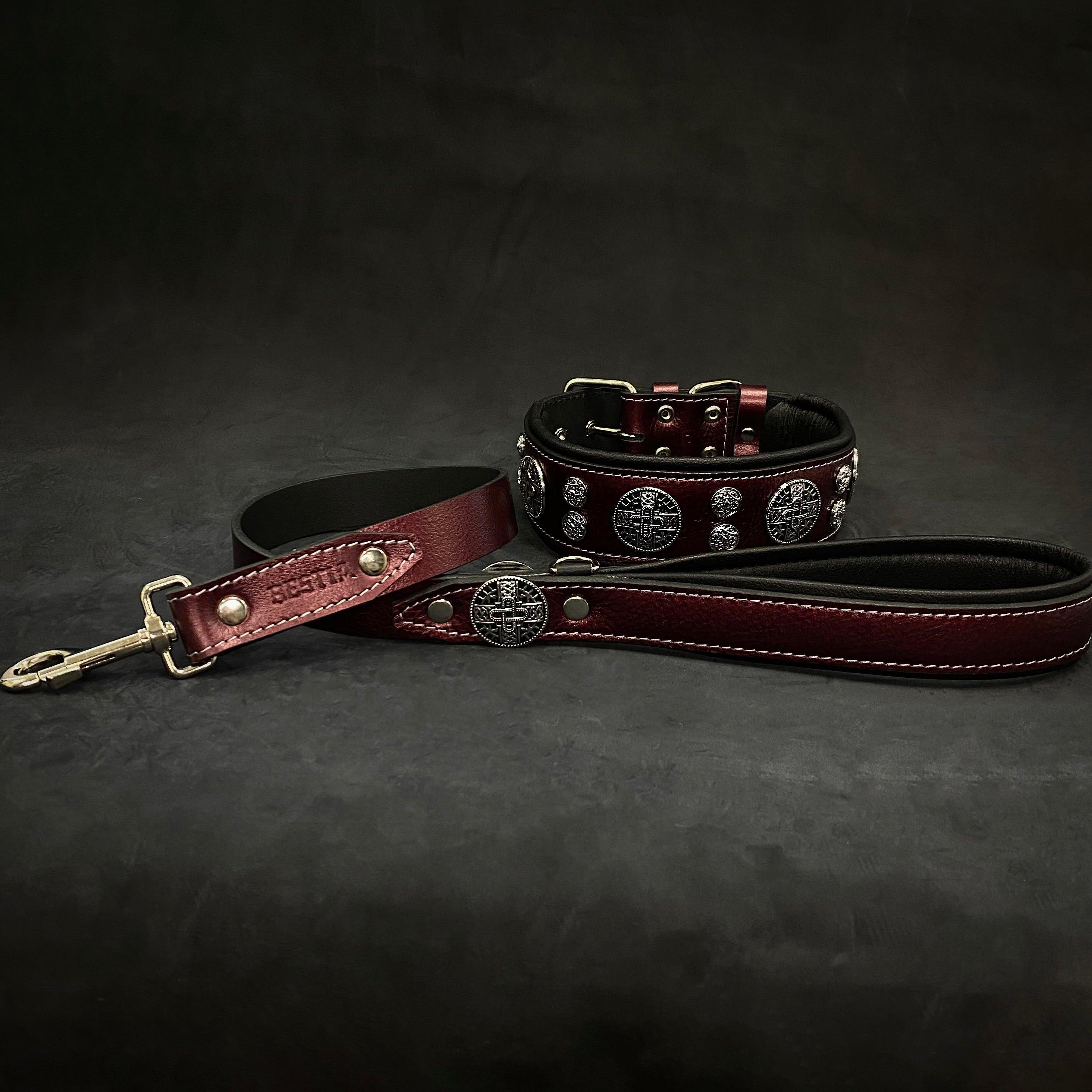 The "Hektor" Burgundy Collar LIMITED