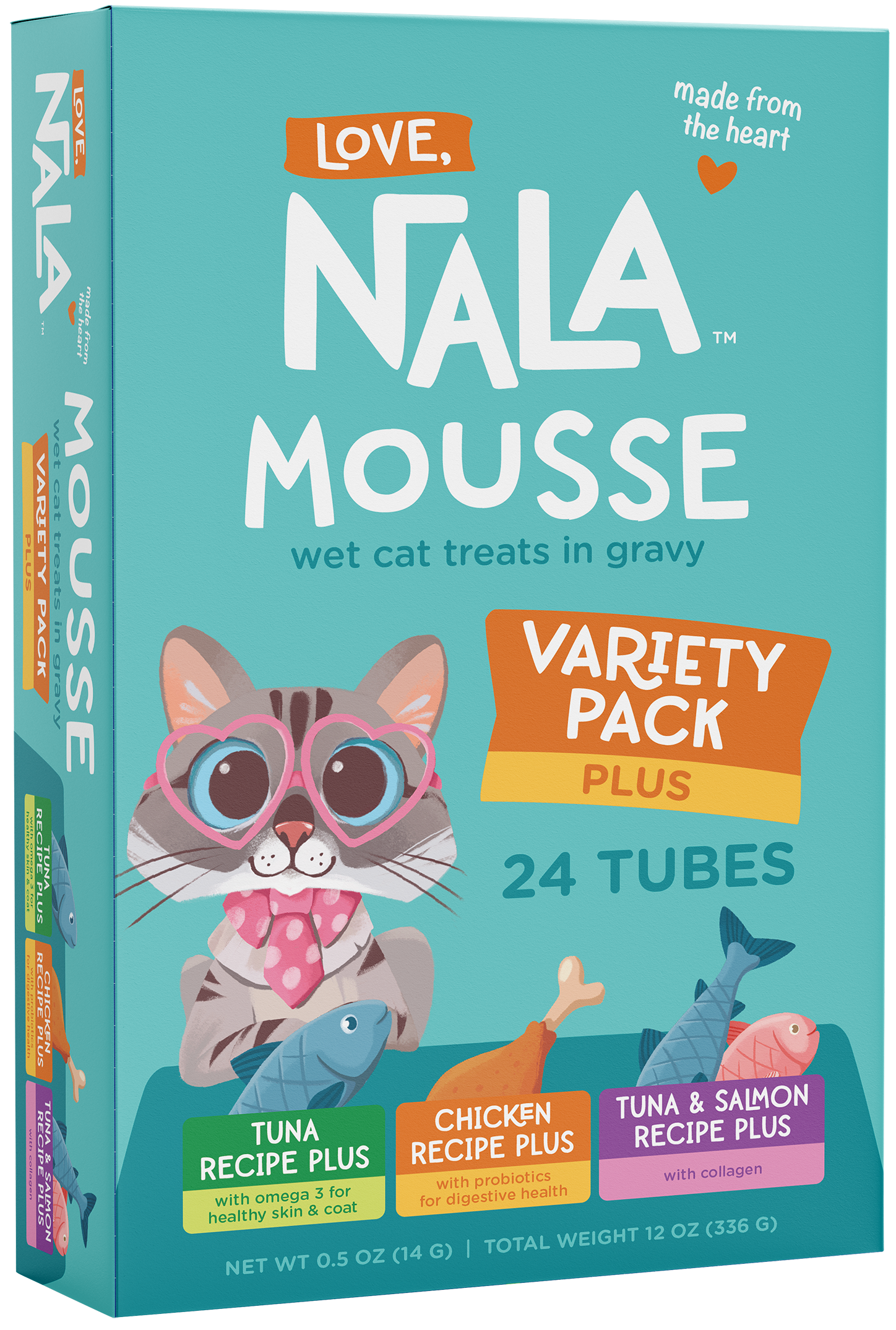 Variety Pack Mousse Treats Plus recipes, Pack of 24 Tubes