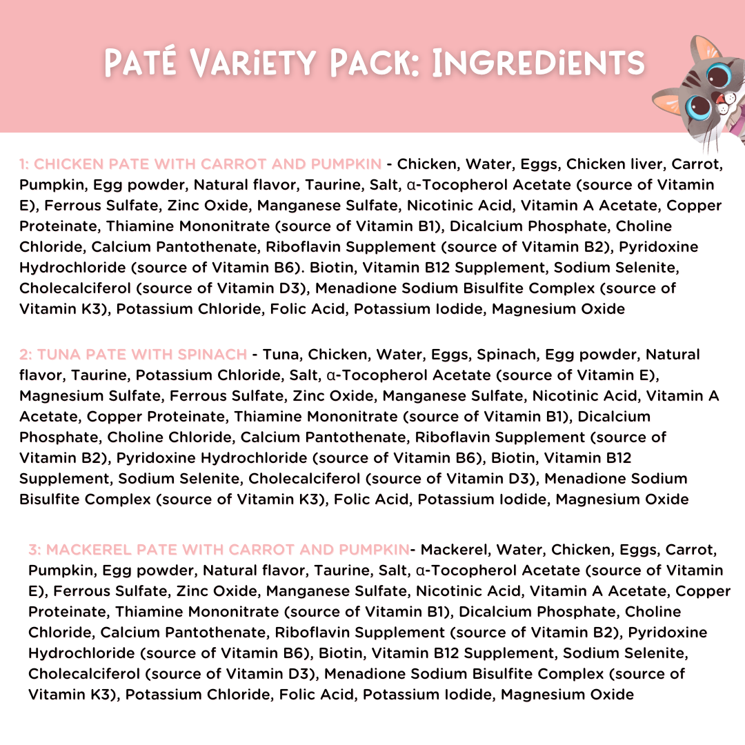 Paté Variety Pack, 2.8-oz, Case of 12