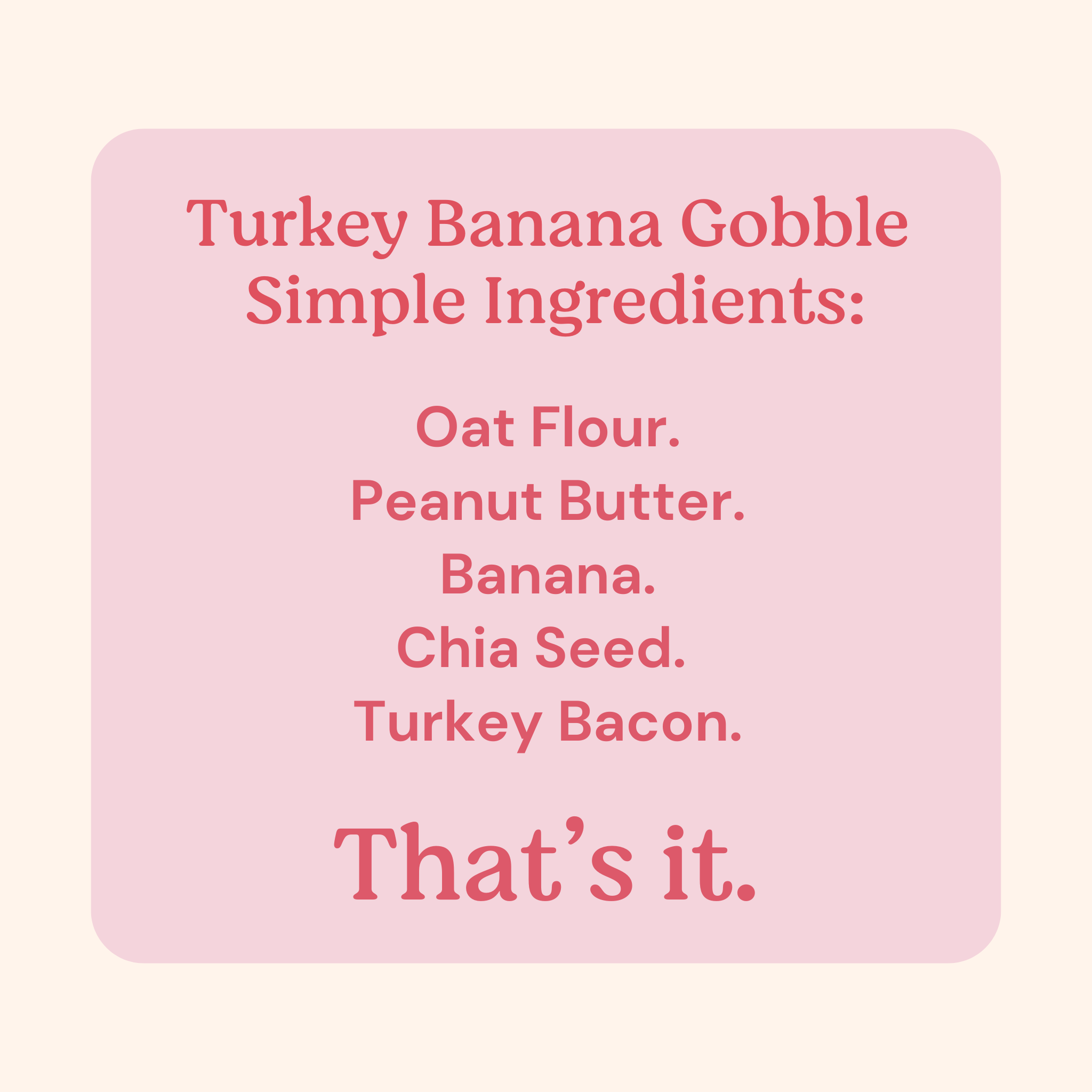 Turkey Banana Gobble Dog Treat