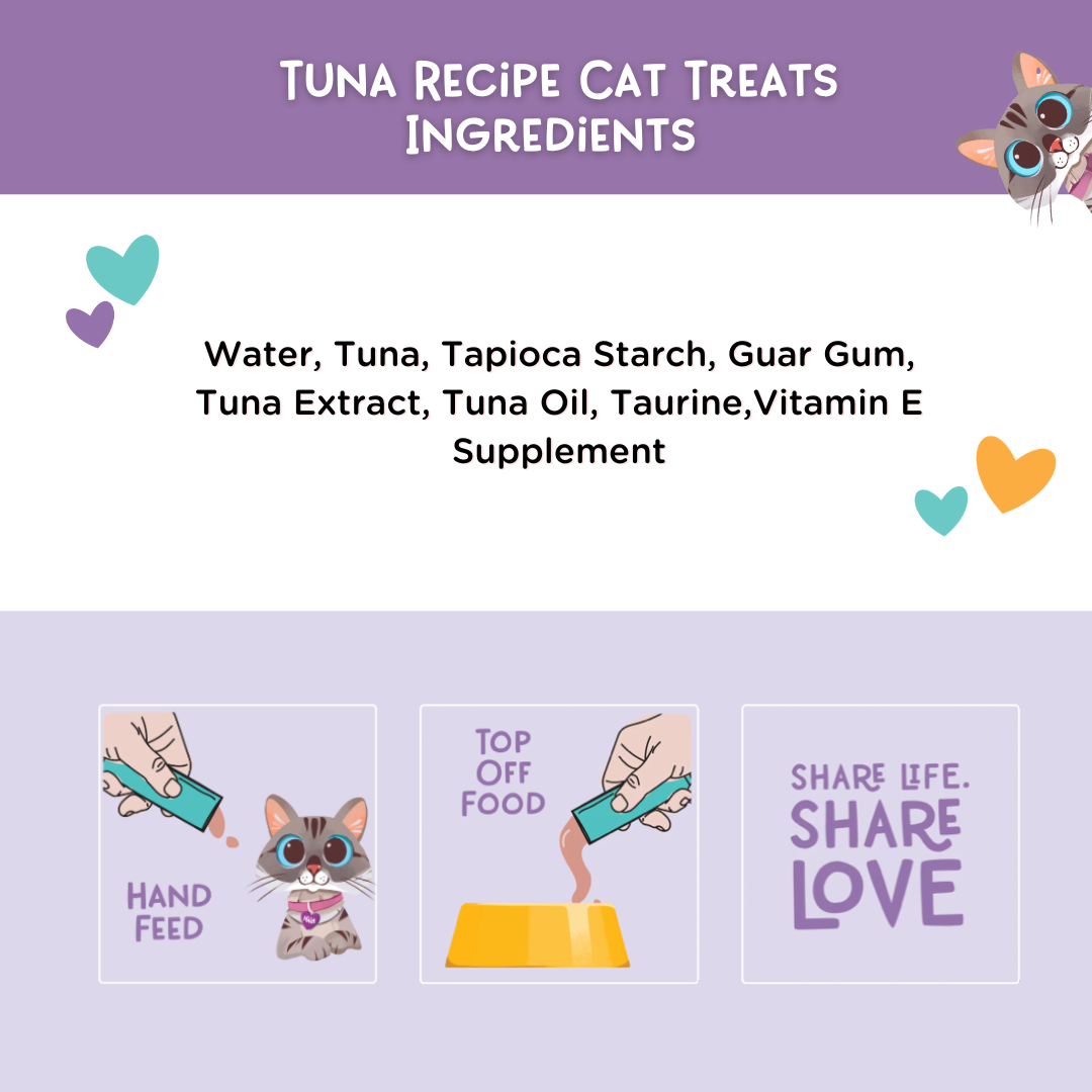 Tuna Recipe Cat Treats, Pack of 4