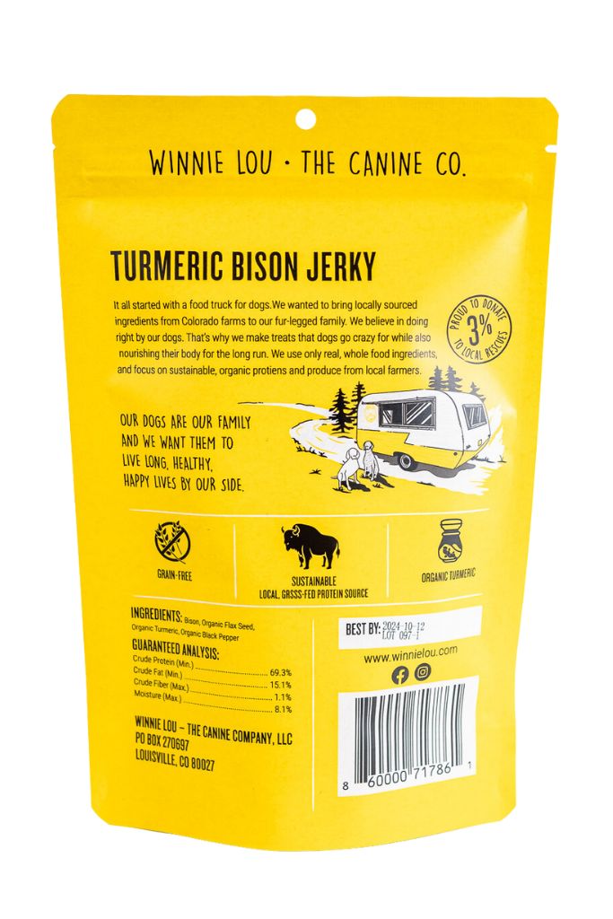 Turmeric Bison Jerky