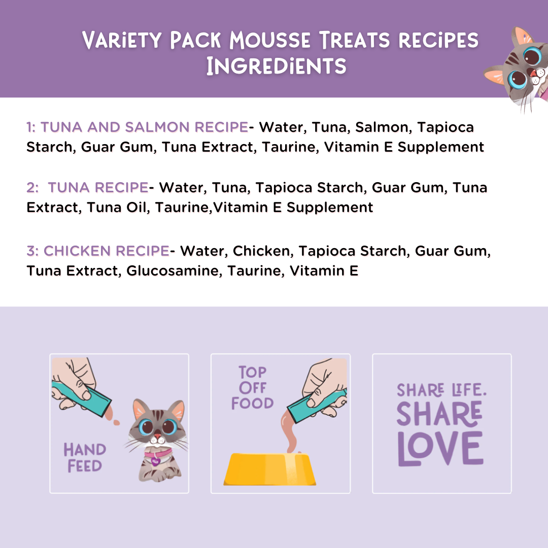 Variety Pack Mousse Treats recipes, Pack of 24 Tubes