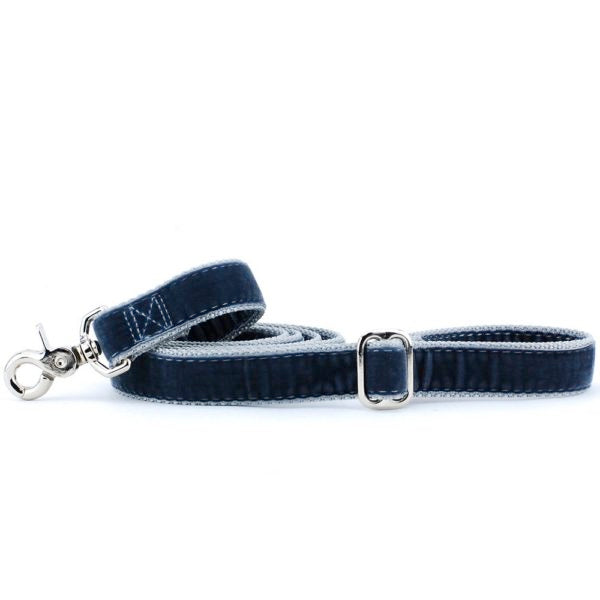 Smoke Gray Velvet Dog Leash