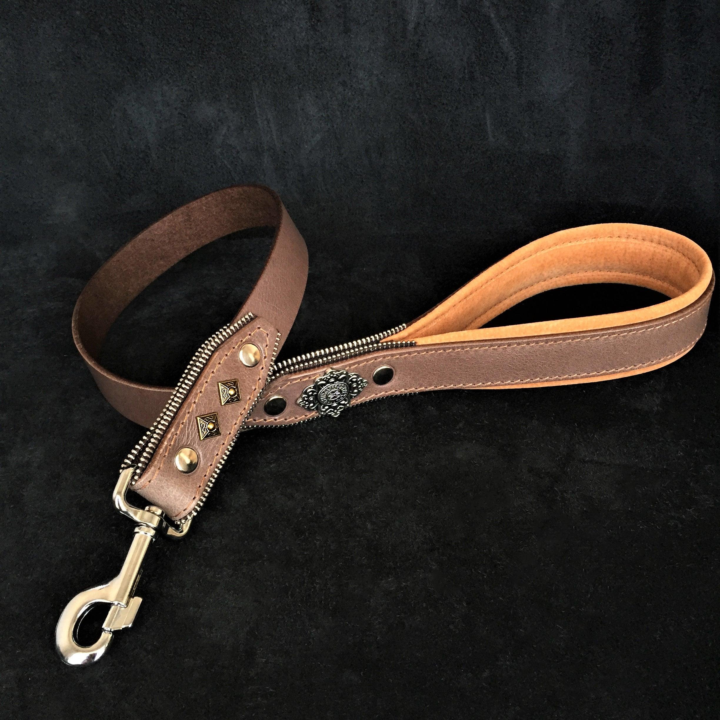 The ''Aztec'' leash GREY