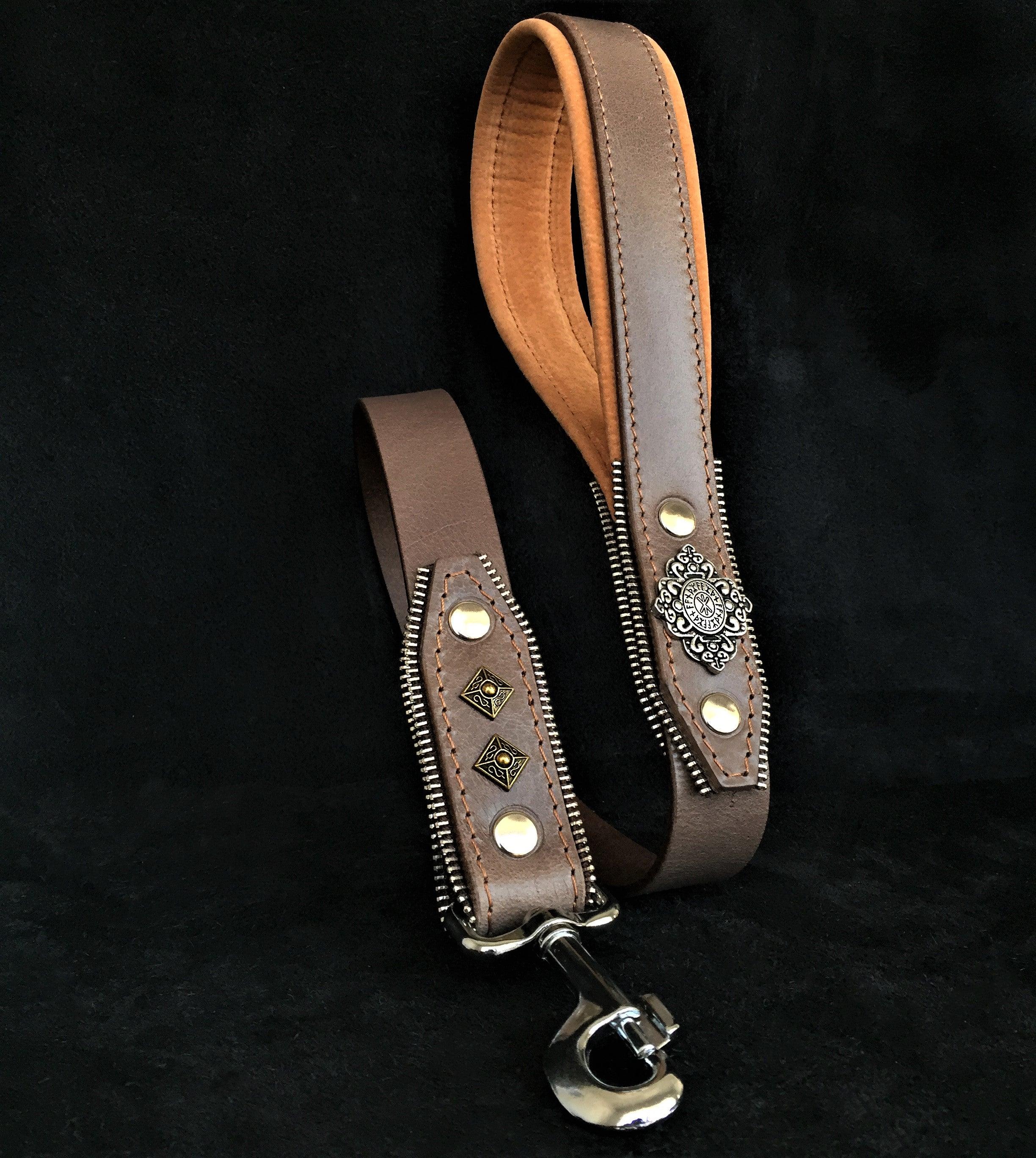 The ''Aztec'' leash GREY