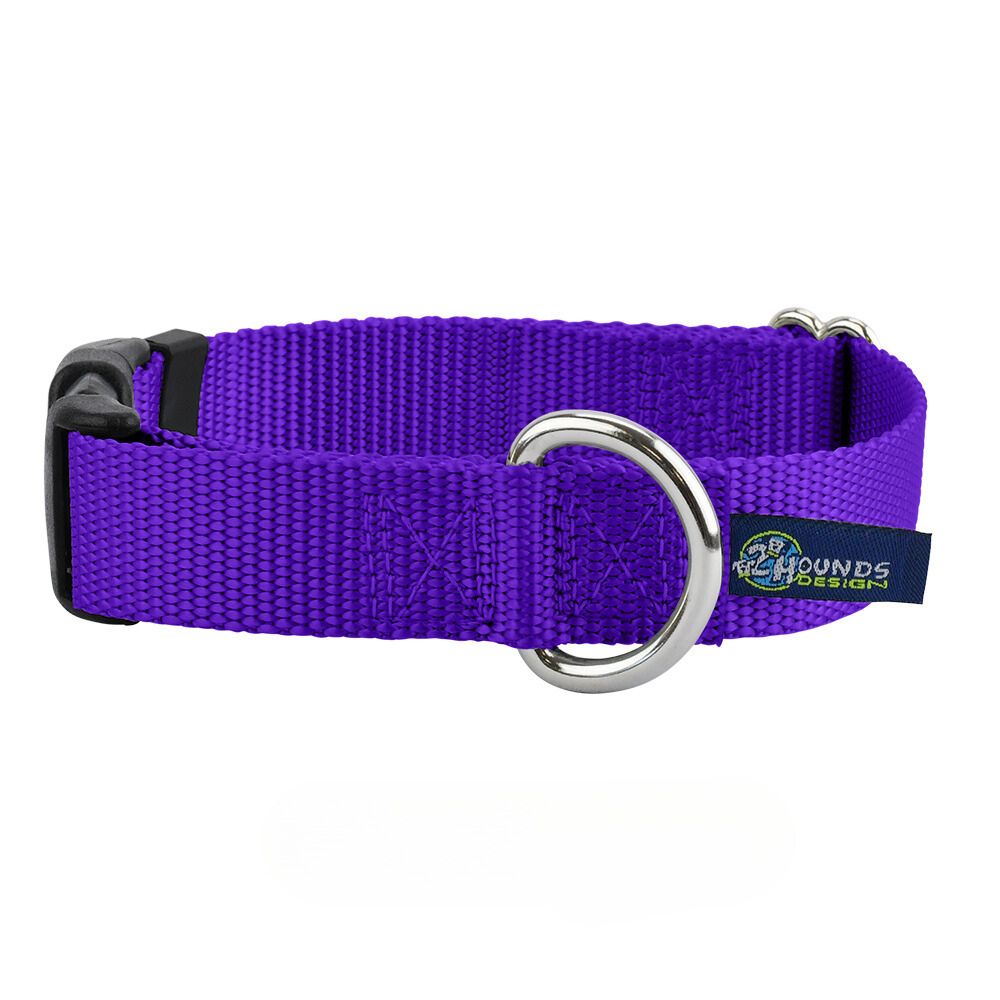 5/8″ and 1″ Purple Nylon Dog Collar