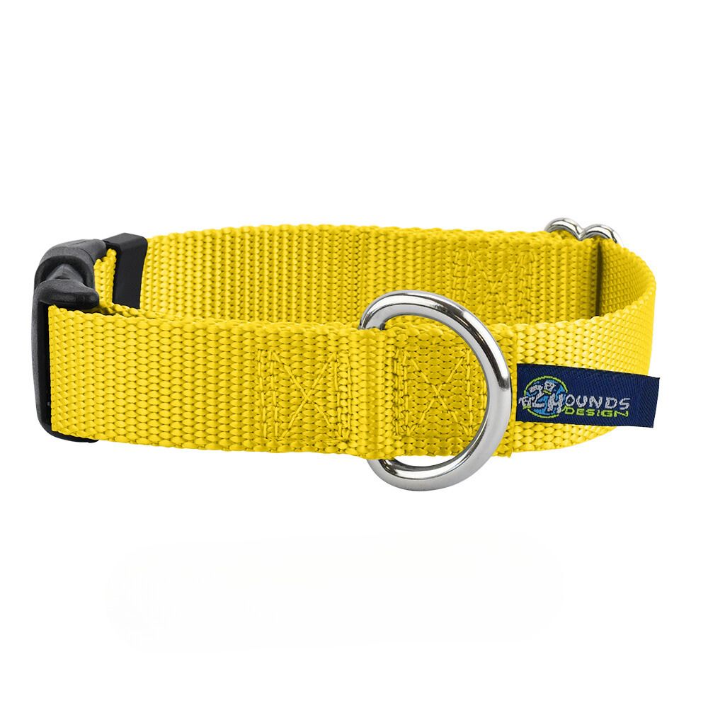 5/8″ and 1″ Yellow Nylon Dog Collar