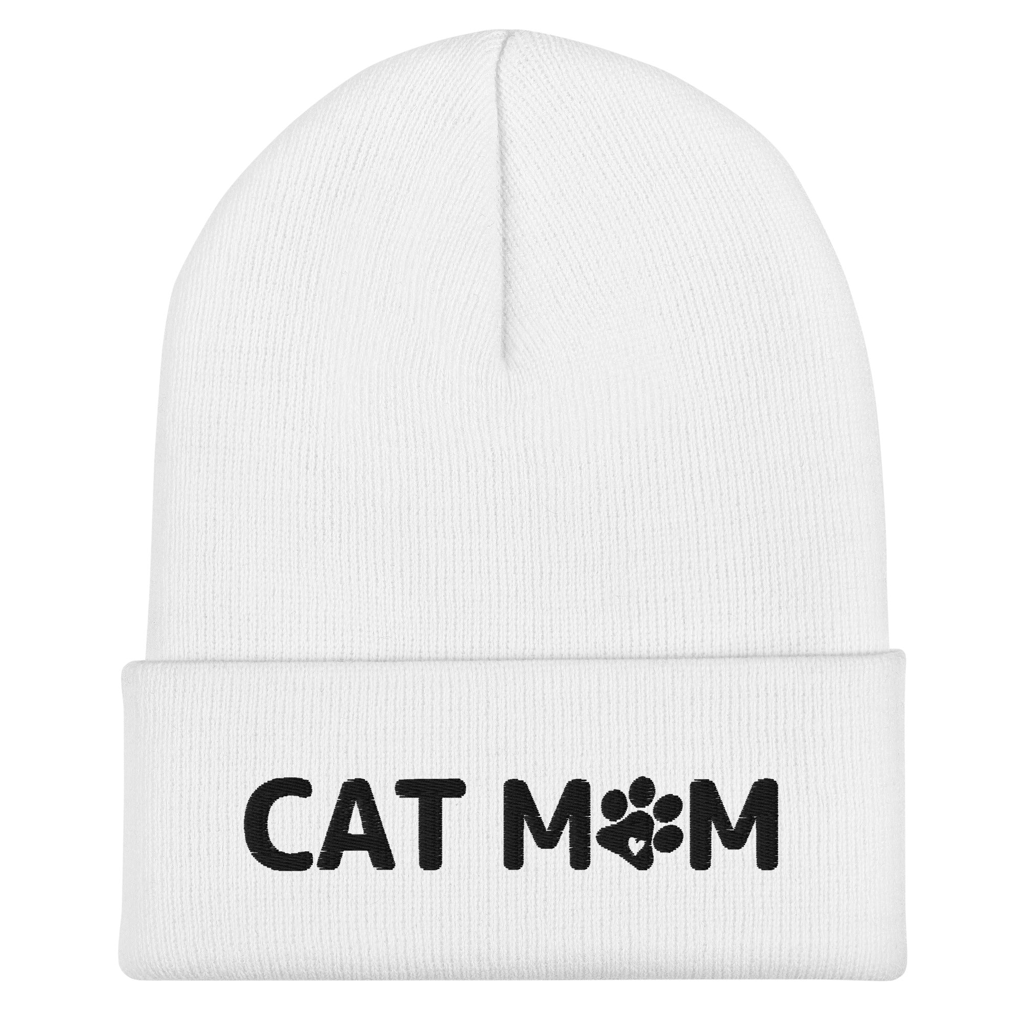 Cat Mom Winter Beanie